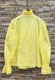 Romantische gele hemdblouse_