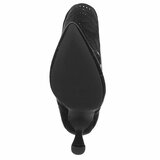 Hoge zwarte suede western-biker laars Dania_