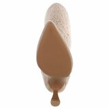 Hoge beige suede western-biker laars Dania_