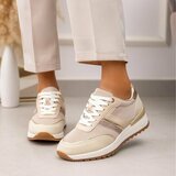 Beige lage sneaker Pera_