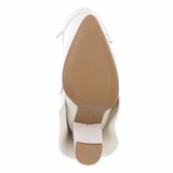 Bottes hautes blanches à rabat Chanella  _