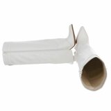 Bottes hautes blanches à rabat Chanella  _