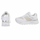 Witte lage sneaker Ambar_