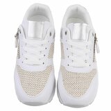 Witte lage sneaker Ambar_