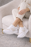 Witte lage sneaker Ambar_