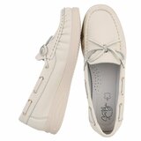 Beige mocassin Mindy met strikdetail_