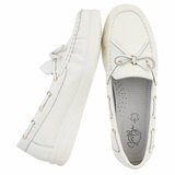 Witte mocassin Mindy met strikdetail_