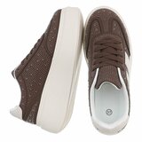 Baskets marron à semelle compensée Doris_