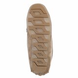 Mocassins Nadine en daim brun kaki avec décoration_