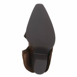 Bottes en suédine marron perforée avec boucle dorée Milou_