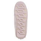 Grijze suede mocassin Cora met gouden decoratie_