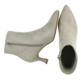 Olijf groene daimen enkellaarsje Adiva_