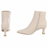 Beige enkellaarsje Cinzia _