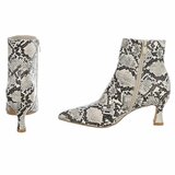 Enkellaarsje Cinzia met slangenprint_