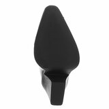 Zwarte cowboylaarzen met witte stiksels Clemencia_