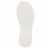 Witte wedge mules met goudkleurige gesp Cirilla_