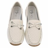 Mocassins confort beiges Cires avec détail nœud_