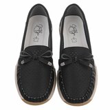 Zwarte comfort mocassins met strikdetail Cires_