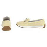 Gele comfort mocassins met strikdetail Cires_