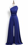 Trendy blauwe multy way armloze jumpsuit ._