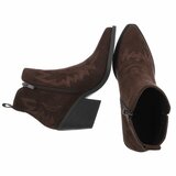 Bruin daimen western-biker enkellaarsje Betsie   _