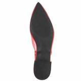 Rode slingback pumps Raphaele met transparant mesh en lage hak_