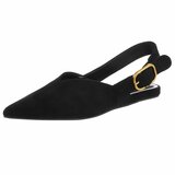 Zwarte suède slingback pumps Celeste met gesp – elegant & comfortabel_