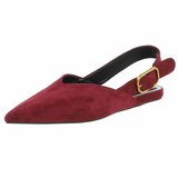 Bordeaux suède slingback pumps Celeste met gesp – elegant & comfortabel_