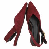 Bordeaux suède slingback pumps Celeste met gesp – elegant & comfortabel_