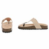 Tongs beiges Karin avec boucle et semelle confortable_