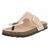 Tongs beiges Karin avec boucle et semelle confortable_