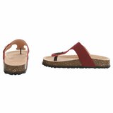 Tongs bordeaux Karin avec boucle et semelle confortable_