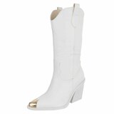 Hoge Westernlaarzen Cerile-wit_