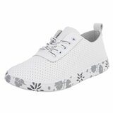 Witte luxe sneakers Pauline met grijs-zwarte accenten_