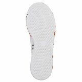 Witte luxe sneakers Pauline met oranje accenten_