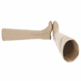 Beige hoge suede overknee laars Alexia_