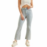 Washed light blue straight fit jeans – casual en trendy_