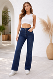 High waist straight jeans blauw – tijdloze & flatterende pasvorm_