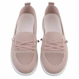 Roze instappers Chanika met sleehak – gebreide dames sneakers_