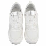 Witte sneakers met sleehak Suzanna_