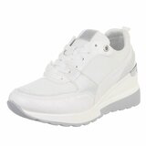 Witte sneakers met sleehak Suzanna_