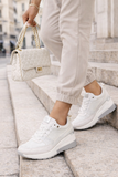 Witte sneakers met sleehak Suzanna_