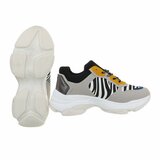 Baskets gris-jaune Zita_