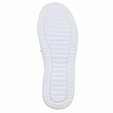 Witte instappers Chanika met sleehak – gebreide dames sneakers_