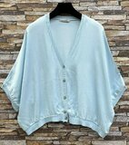 Licht blauwe gilet in satin _