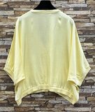 Gilet jaune clair en satin  _