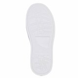 Beige platform sneakers Chanette met parel- en strass details_