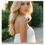 Elegante witte bustier jurk met tulle_