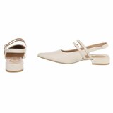Elegante slingback hakken Meriam met dubbele bandjes – beige_