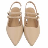 Elegante slingback hakken Meriam met dubbele bandjes – kaki_